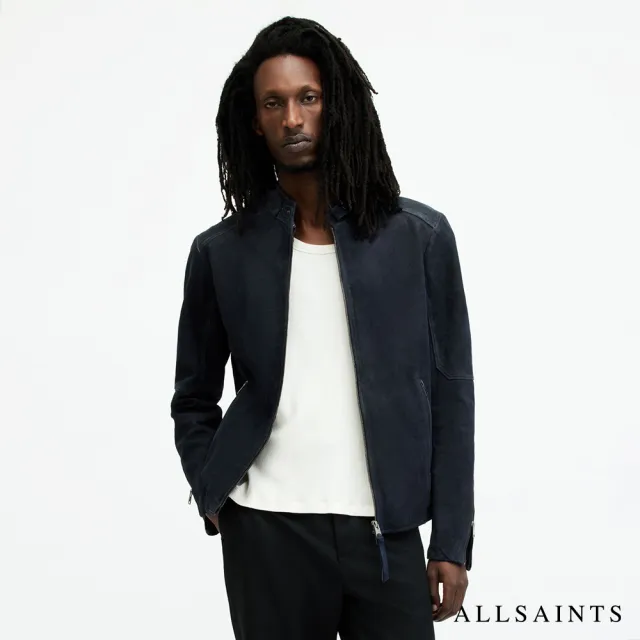 【ALLSAINTS】CORA 經典簡約純羊皮麂皮衣外套 ML014P(常規版型)