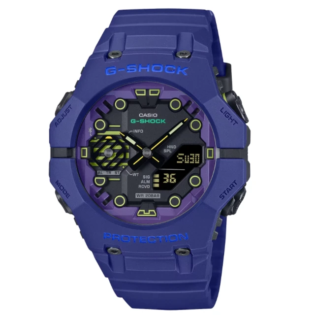 CASIO 卡西歐 G-SHOCK 潮流藍黑八角錶殼耐衝擊運