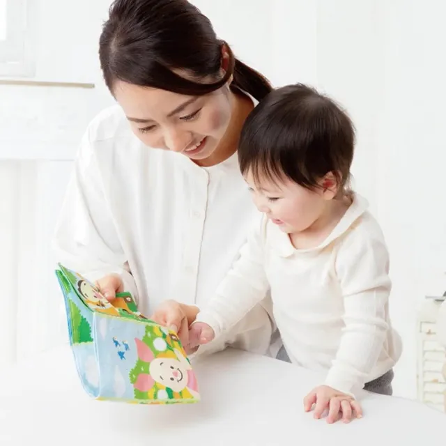 【TAKARA TOMY】小熊維尼躲貓貓玩偶遊戲布書(正版授權 6個月以上適用 日本ST認證)