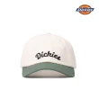 【Dickies】男女款雲白色撞色純棉品牌刺繡Logo棒球帽｜DK013030C58