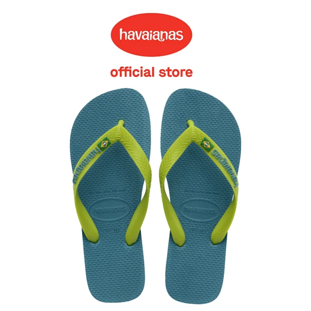 havaianas 哈瓦仕 拖鞋 男鞋 女鞋 夾腳拖 國旗 Brasil Logo 綠 4110850-4974U(哈瓦士)