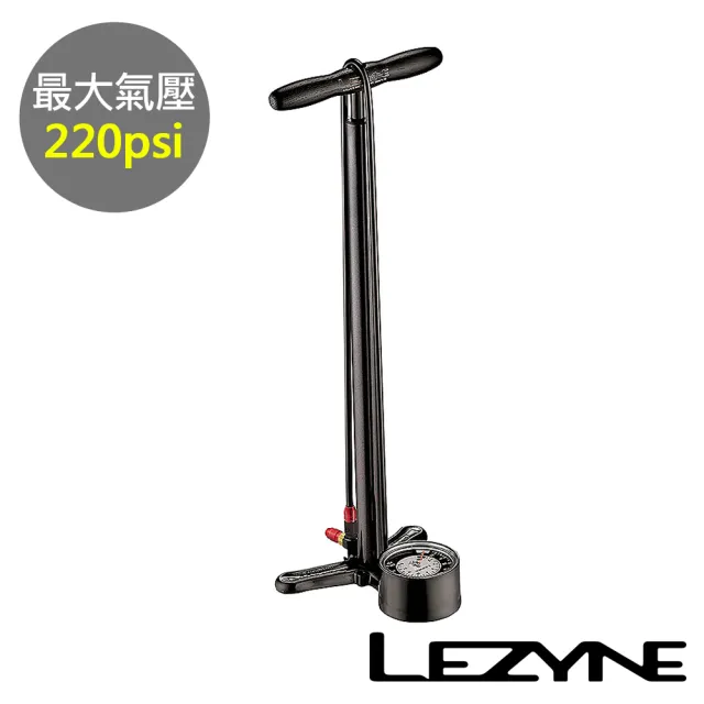 【LEZYNE】運動立地式打氣筒 220psi 美法嘴兩用 SPORT FLOOR DRIVE 3.5(直立式/灌氣/補胎/自行車/單車)