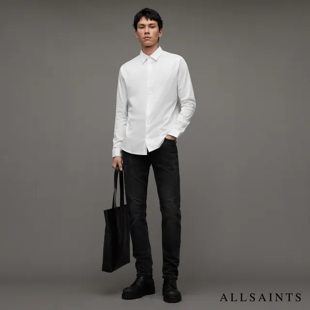 【ALLSAINTS】SIMMONS 修身公羊頭骨長袖襯衫 MS248Z(修身版型)