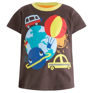 【tuc tuc】男童 咖啡熱氣球印花T恤 12M-6A Mk4643(tuctuc baby 上衣)