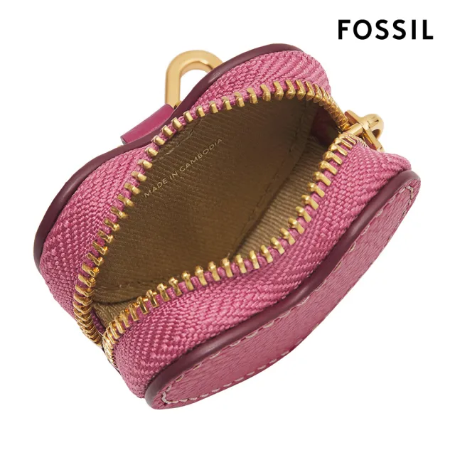 【FOSSIL 官方旗艦館】Vday 零錢包鑰匙圈-粉色 SLG1614508