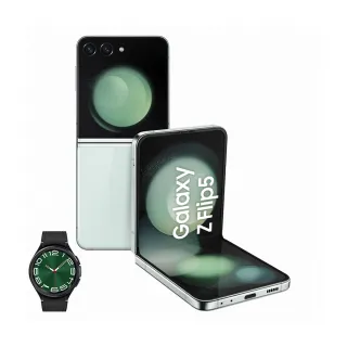 【SAMSUNG 三星】Galaxy Z Flip5 5G 6.7吋(8G/512G/高通驍龍8 Gen2/5000萬鏡頭畫素)(Watch6 Classic 47mm組