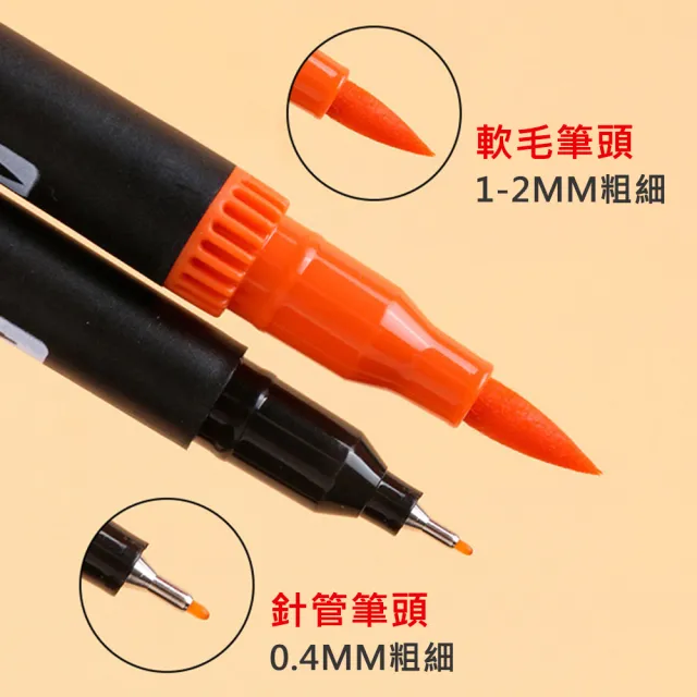 【AFAMIC 艾法】創意無限60色雙頭水性專業級高顯色著色勾線彩色筆(廣告設計 描邊 繪畫 麥克筆 POP DIY)
