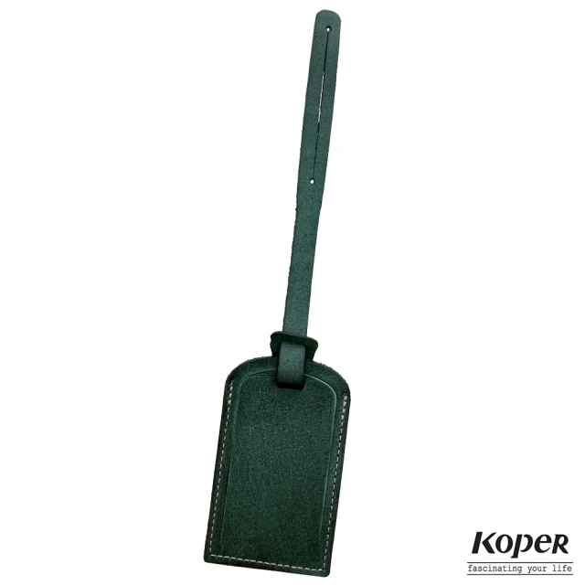KOPERKOPER 手工皮革-第二代旅行吊牌 橄欖綠(撞色 多色任選 MIT台灣製造)