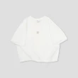【GAP】女裝 Logo純棉印花圓領短袖T恤-白色(874474)