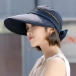 【HaNA 梨花】好質感誰戴誰美大沿遮陽帽．純色拉鍊二用帽子防紫外線