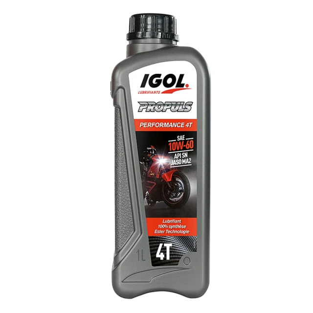 IGOL法國原裝進口機油 PROPULS PERFORMANCE 4T 10W-60 全合成酯類四行程 二輪機車機油(整箱1LX12入)