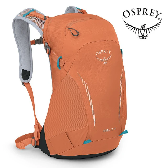 Osprey Hikelite 18 輕量網架背包 錦鯉橙(健行背包 運動後背包 多功能背包)