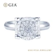 【King Star】GIA 30分 Dcolor 鑽石戒指 雙喜 無螢光(3 Excellent極優 八心八箭)