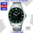 【SEIKO 精工】SOLAR太陽能/SPIRIT黑綠面三眼顯示腕錶40㎜-加三重好禮 SK004(SBPV905J/V14J-0AX0M)