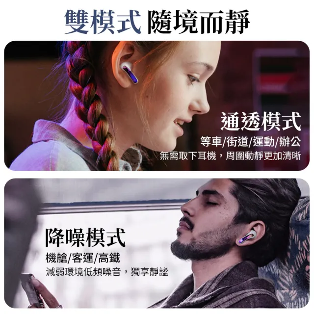 【聆翔】T30 ANC主動式降噪無線耳機(HIFI音質/安卓蘋果通用)