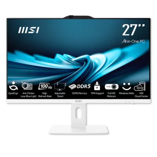 【MSI 微星】27型 i3 液晶電腦(PRO AP272P 14M-634TW/i3-14100/8G/512G SSD/Win11)