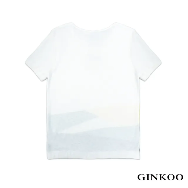 【GINKOO 俊克】拼接針織上衣