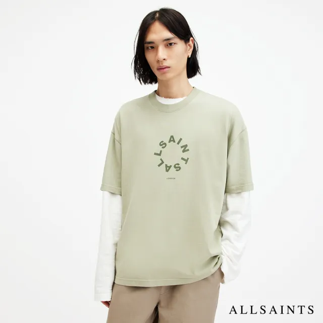 【ALLSAINTS】TIERRA 純棉寬鬆LOGO短袖T恤 MG294Y(舒適版型)