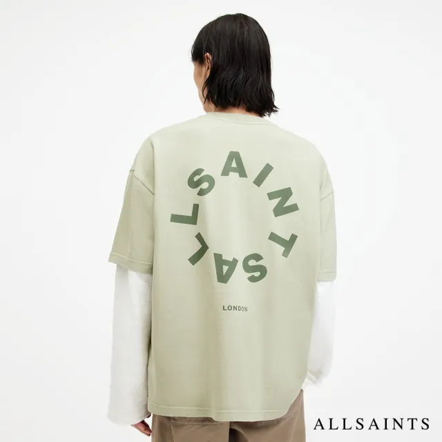 【ALLSAINTS】TIERRA 純棉寬鬆LOGO短袖T恤 MG294Y(舒適版型)