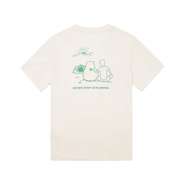 【The North Face】TNF 短袖上衣 品牌LOGO印花 U MFO CAMPING GRAPHIC S/S TEE-AP男女 白(NF0A8AUVQLI)