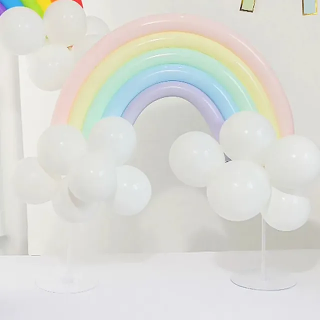 派對佈置馬卡龍彩虹氣球1組(生日氣球 派對布置 兒童節 畢業 教室 裝飾 布置)