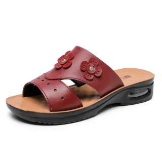 【AVICE 艾薇斯】★軟底氣墊防滑真皮涼鞋(女鞋/百搭/舒適)