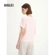 【AIGLE】女 抗UV快乾短袖T恤(AG-3P271A028 櫻花粉)