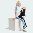 【adidas 愛迪達】上衣 女款 短袖上衣 運動 寬鬆 三葉草 亞規 ADIBRK TEE 白藍 IU2475