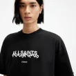 【ALLSAINTS】SLANTED 純棉寬鬆LOGO短袖T恤 M025PA(寬鬆版型)