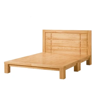 【MUNA 家居】維吉爾實木6尺雙人加大床台(雙人床 床架 床台)