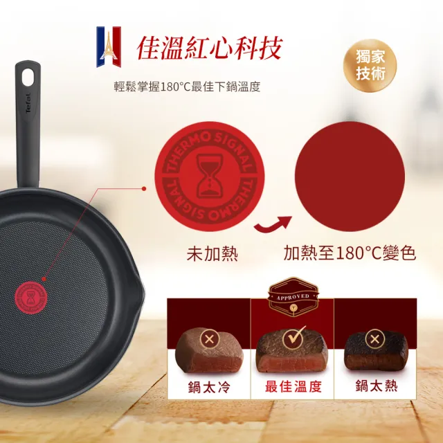 【Tefal 特福】美食家鈦極系列28CM萬用型不沾鍋深平底鍋(IH爐可用鍋)