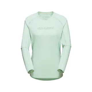 【Mammut 長毛象官方直營】Selun FL Longsleeve Logo W 機能LOGO長袖T恤 薄荷綠 女款 #1016-01450
