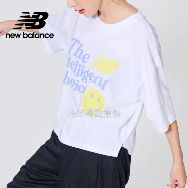 【NEW BALANCE】NB 短袖上衣_女裝_白色_WT21521WT