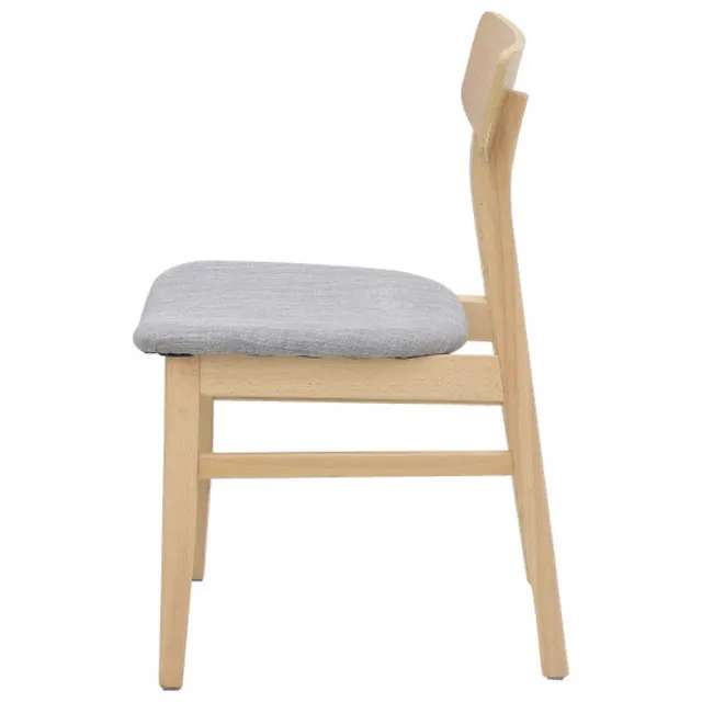 【NITORI 宜得利家居】◆木質餐椅 FILLN3 LBR/GY 45(FILLN 餐椅)