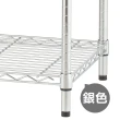 【yo-life】大型五層鐵力士架-銀色/黑色兩色任選(122x46x180cm)
