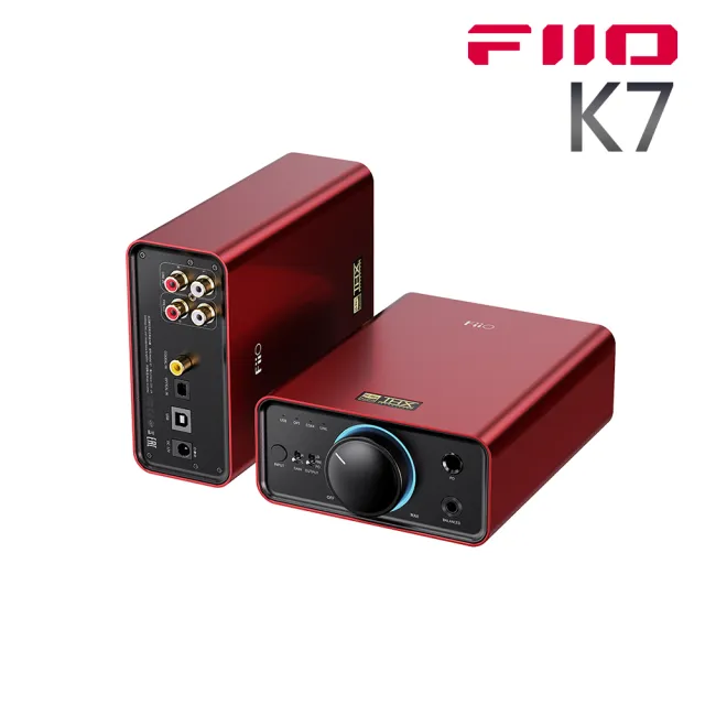 FiiO】K7 桌上型耳機功率擴大機(紅色款) - momo購物網- 好評推薦-2024年4月