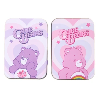 【Care Bears】彩虹熊 彩色小鐵盒(文具 迴紋針小物收納)