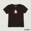 【Hang Ten】女裝-速乾棉吸濕快乾抗菌除臭加州熊印花短袖T恤(黑)