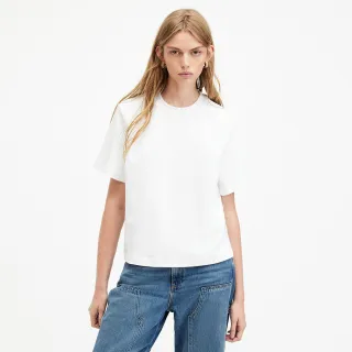 【ALLSAINTS】LISA 厚實純棉短版寬鬆短袖T恤-白 WM635Z(舒適版型)