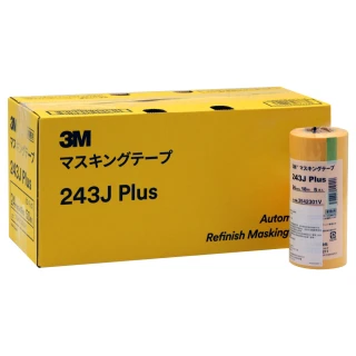 【3M】遮蔽膠帶 黃色 /50卷/盒 寬24mm*18m #PN243J(日本製 和紙膠帶)