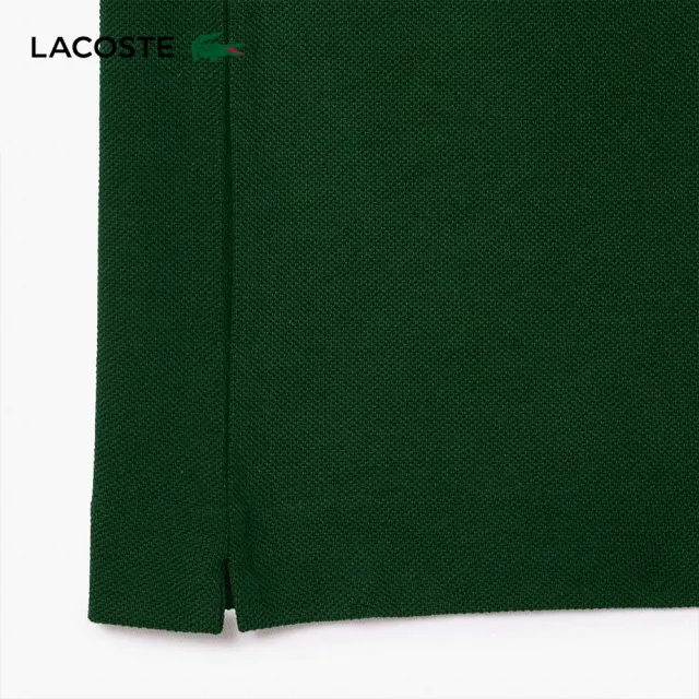 【LACOSTE】男裝-原創 L.12.12 刺繡標語短袖Polo衫(綠色)