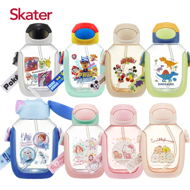 【Skater】6DX吸管水壺530ml(2入組)