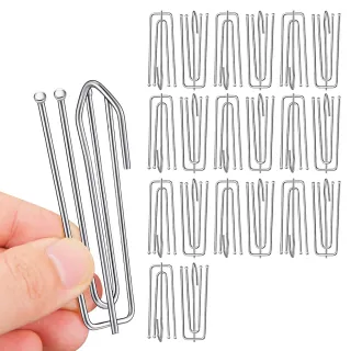 【AHOYE】不鏽鋼窗簾掛勾 20入(窗簾配件 窗簾桿掛鉤 窗簾夾)