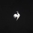 【LE COQ SPORTIF 公雞】高爾夫系列 男款黑色素面簡約高機能抗UV短袖立領衫 QGT2J234