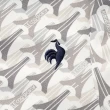 【LE COQ SPORTIF 公雞】高爾夫系列 男款灰色艾菲爾鐵塔印花吸汗速乾抗UV短袖POLO衫 QGT2J205