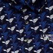 【LE COQ SPORTIF 公雞】高爾夫系列 男款藏青色艾菲爾鐵塔印花吸汗速乾抗UV短袖POLO衫 QGT2J205