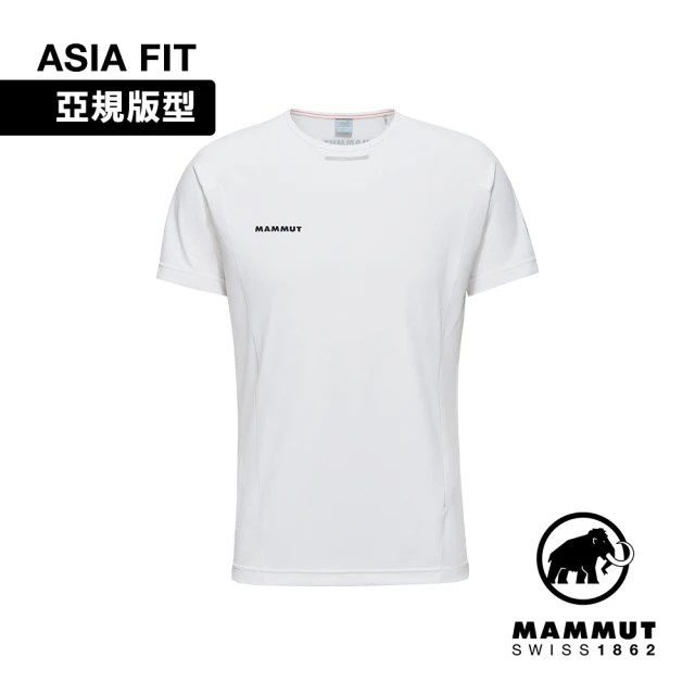 【Mammut 長毛象】Aenergy FL T-Shirt AF Men 抗菌短袖排汗衣 白色 男款 #1017-04980