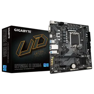 【GIGABYTE 技嘉】組合套餐(技嘉 B760M H DDR4+美光DDR4 3200/8G+Solidigm P41 PLUS 2TB SSD)