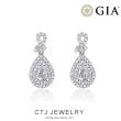 【CTJ】GIA 1克拉 D/SI2 18K金 鑽石耳環