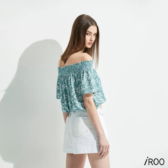 【iROO】植物印花上衣